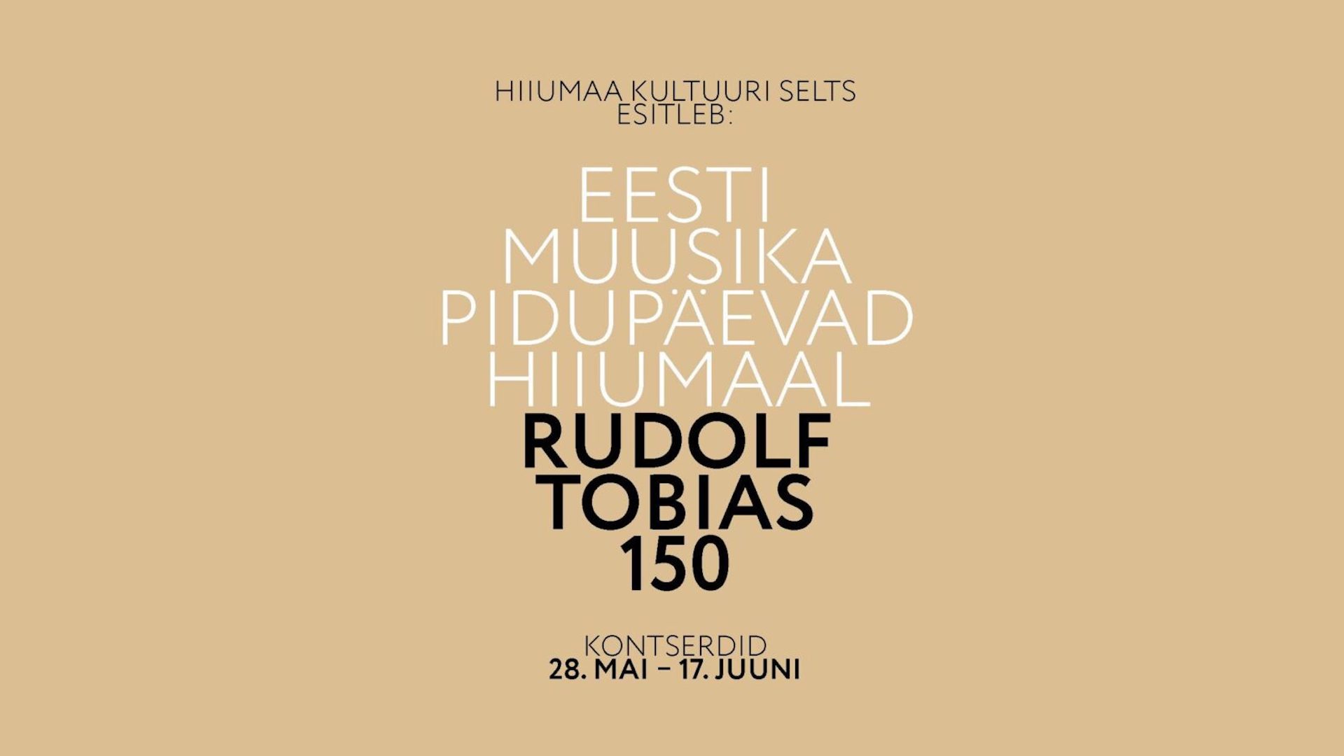 Eesti Muusika Pidupaevad Rudolf Tobias