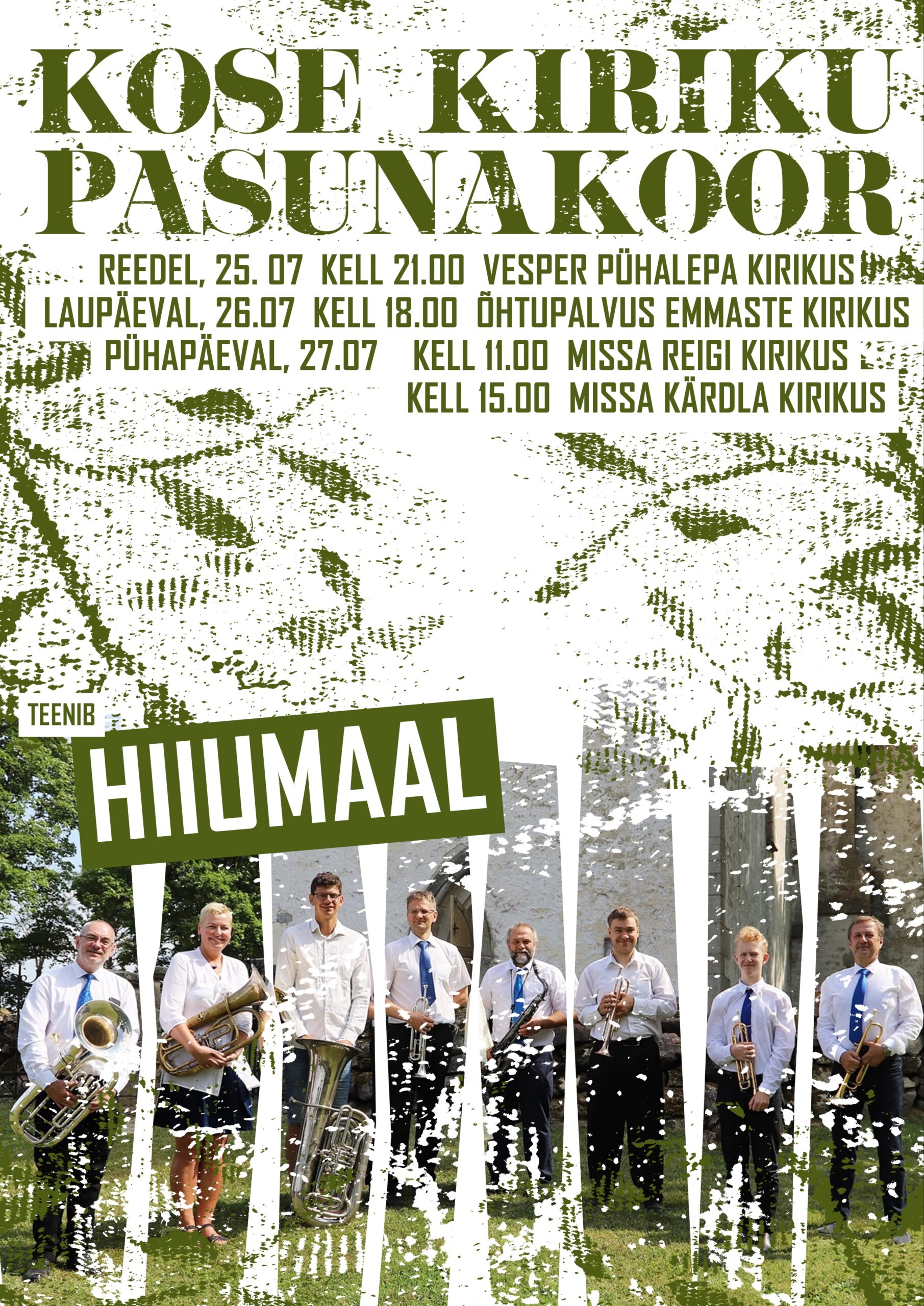 Vesper Pühalepa kirikus Kose kiriku pasunakooriga