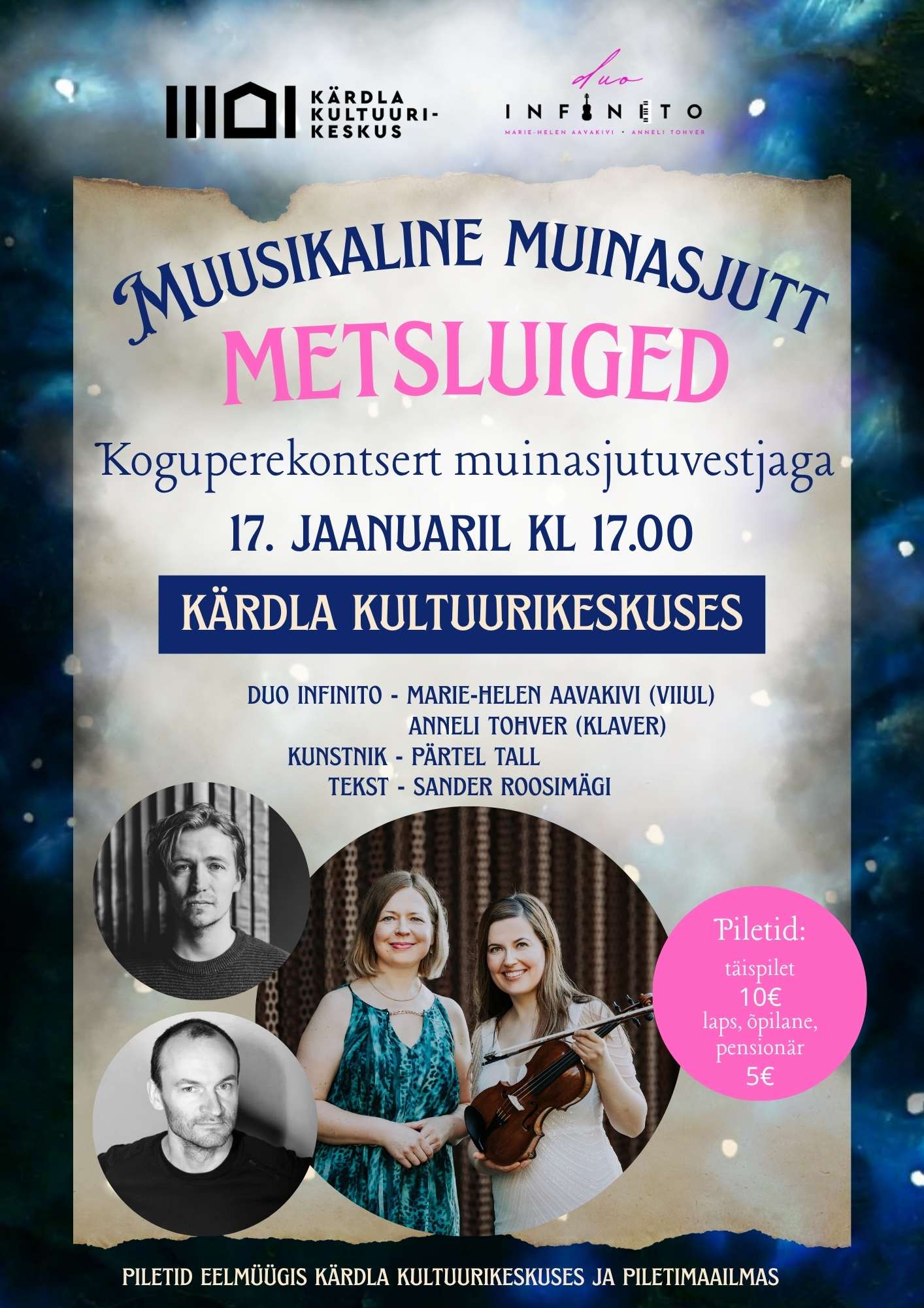 Muusikaline muinasjutt “Metsluiged”. Koguperekontsert muinasjutuvestjaga