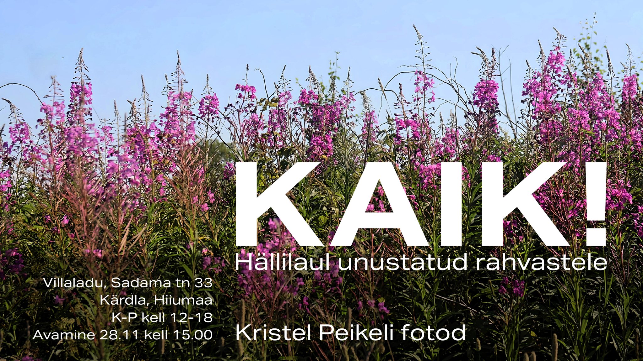 Näitus “Kaik! Hällilaul unustatud rahvastele”