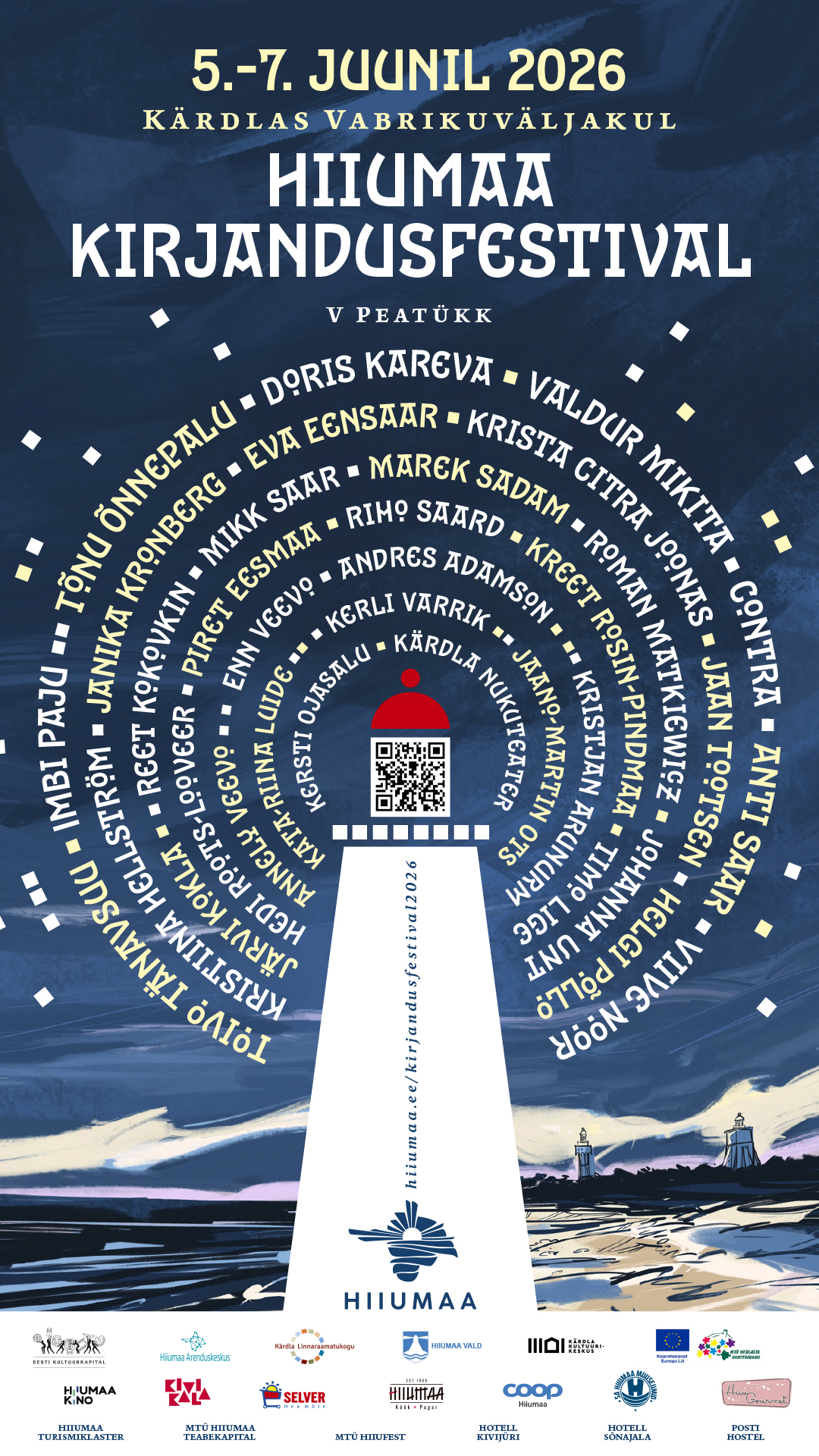 Nädala pärast avaneb Hiiumaa kirjandusfestivali viies peatükk. 5.–7. juunini toimub Hiiumaal juba viiendat korda Hiiumaa kirjandusfestival, mis toob saarele kok