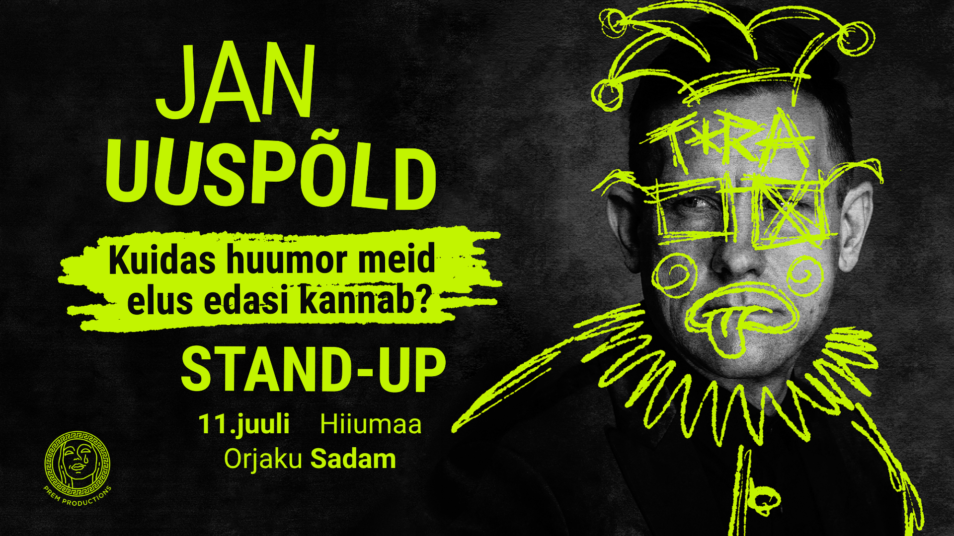 Jan Uuspõld stand-up ''Kuidas huumor meid elus edasi kannab?''