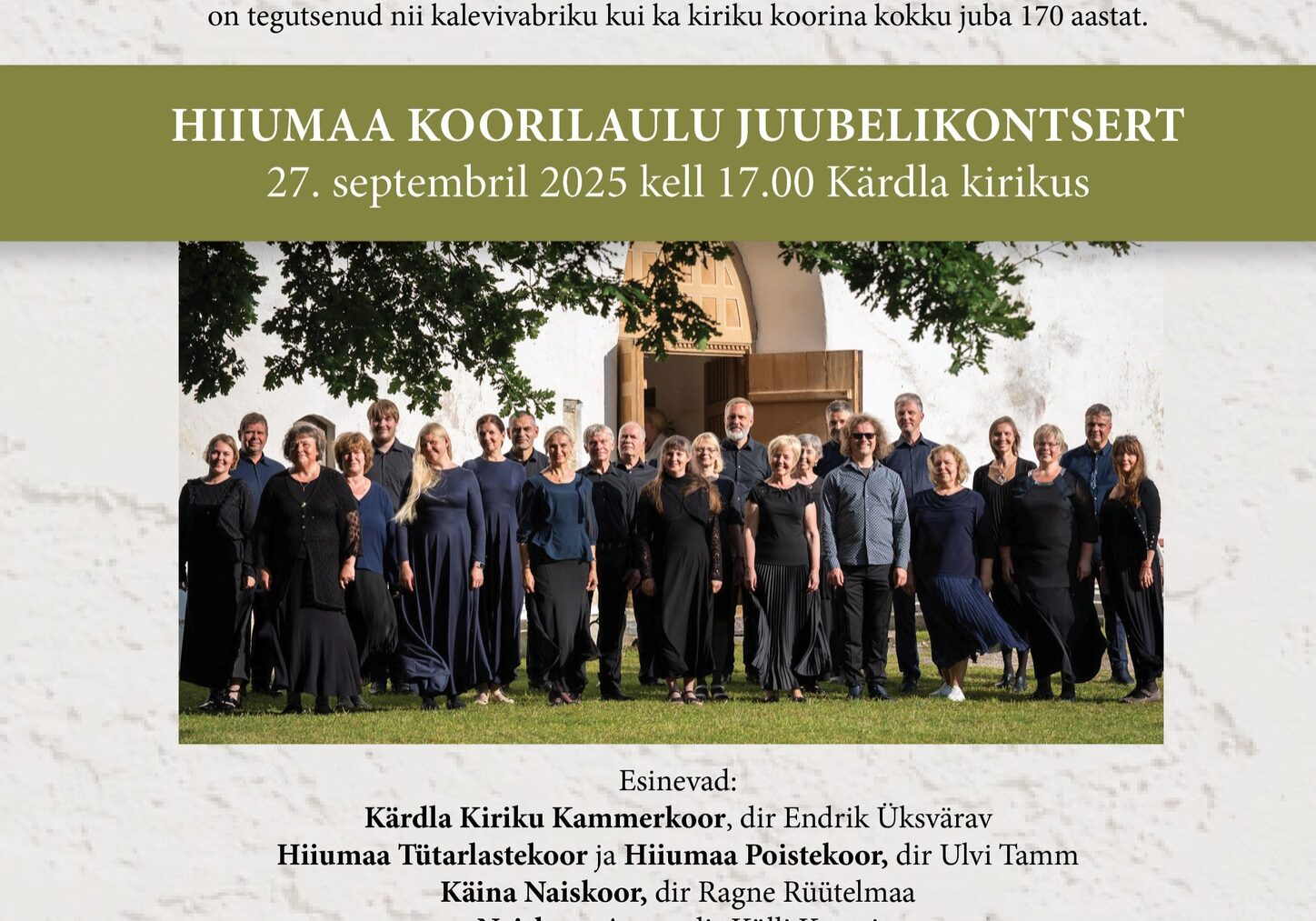 Hiiumaa koorilaulu juubelikontsert