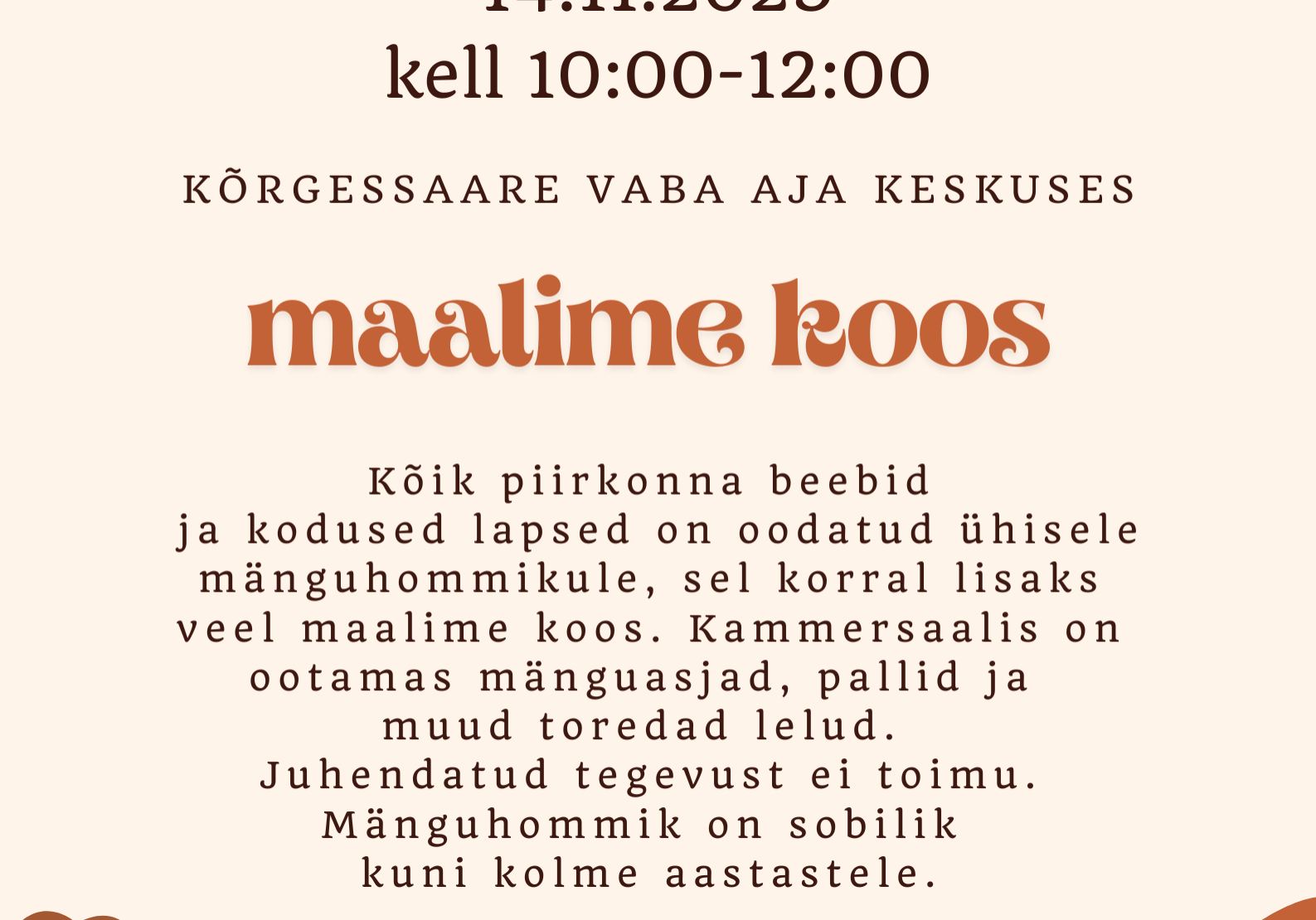 Väikelaste mänguhommik - maalime koos