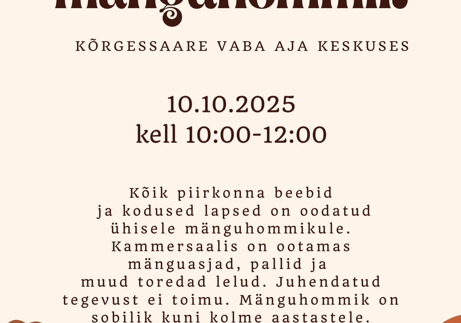Väikelaste mänguhommik