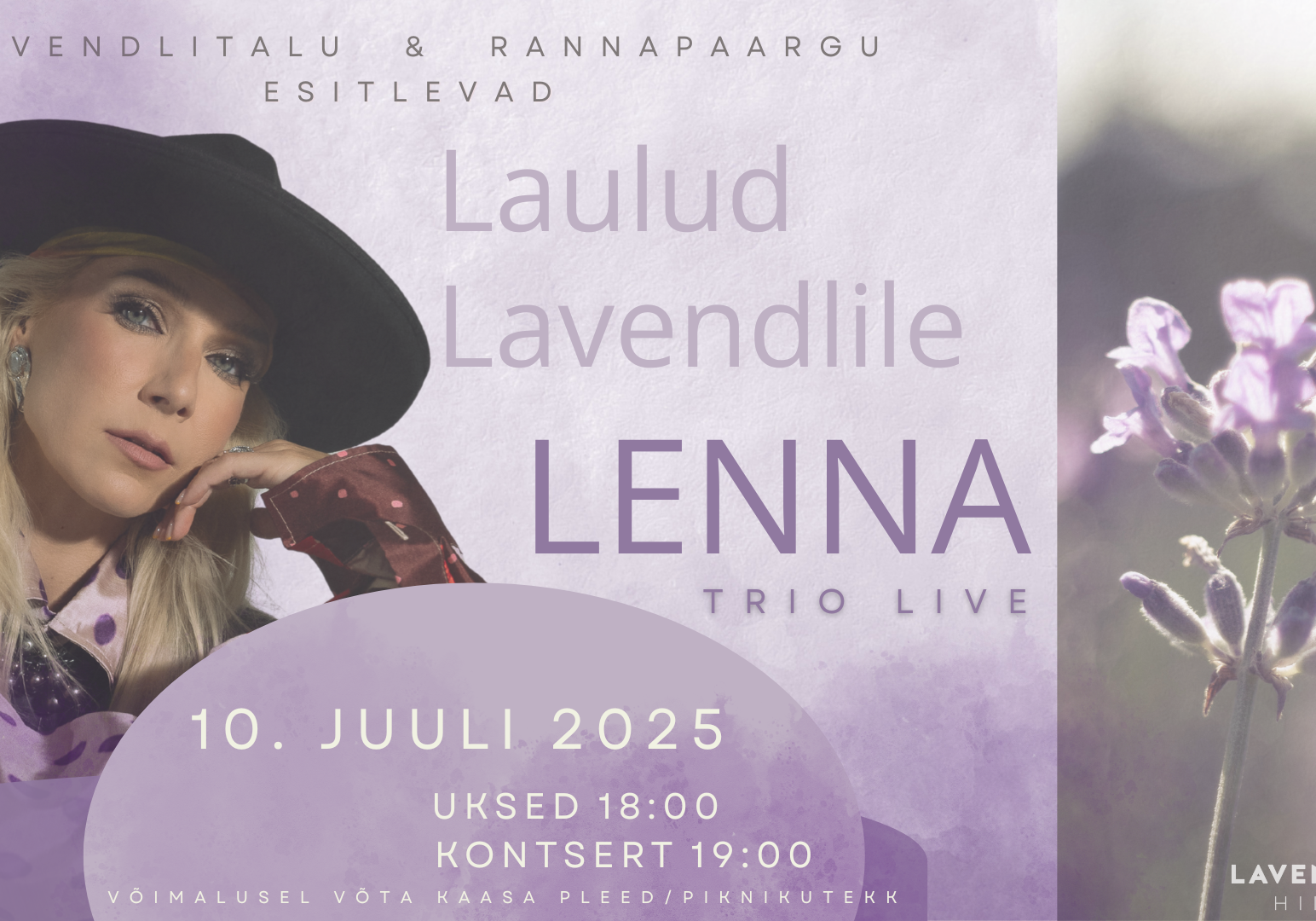 Laulud lavendlile koos imelise Lenna trioga