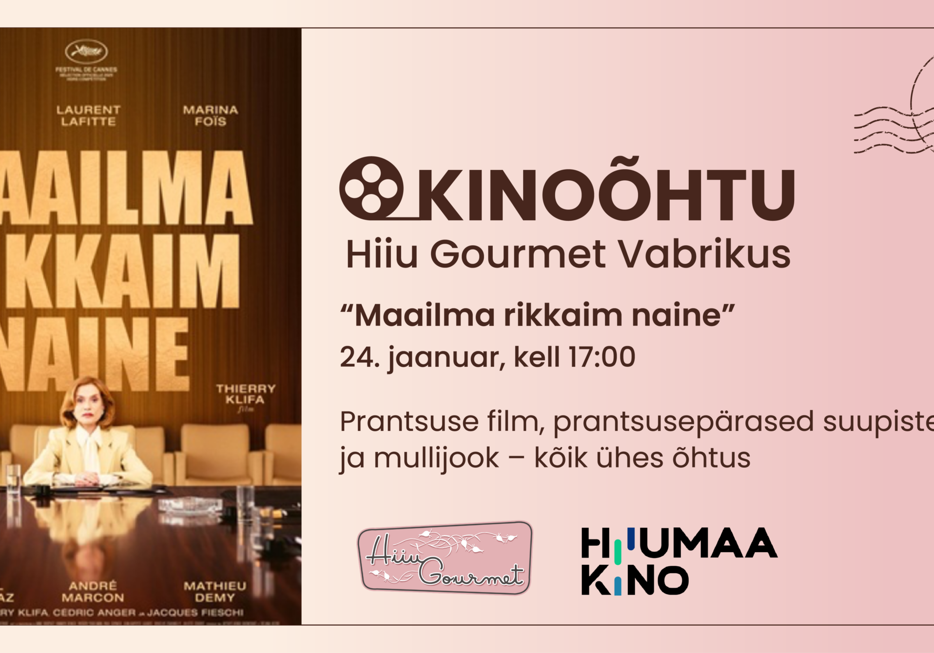 Kinoõhtu Hiiu Gourmet Vabrikus