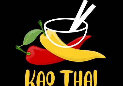 Kao Thai logo mustal