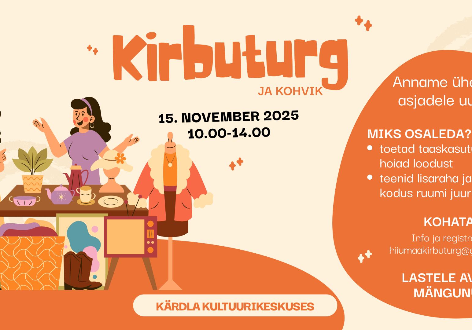 Kirbuturg Kärdla Kultuurikeskuses