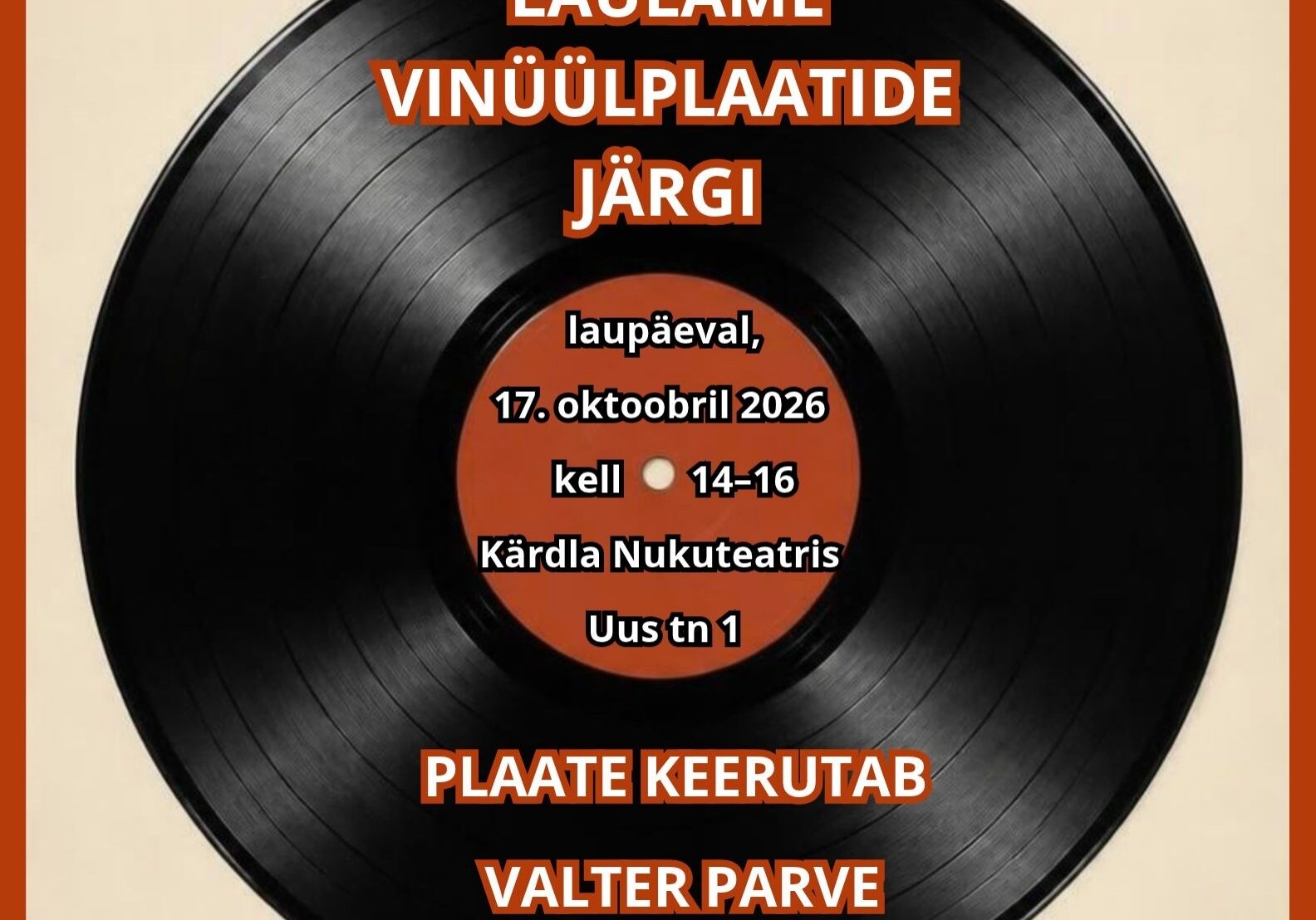 Vinüülplaatide järgi laulmine louluiidlaste seltsiga