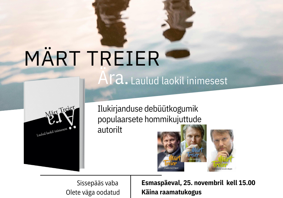 MÄRT TREIER Käina raamatukogus Esmaspäeval 25.novembril kell 15.00 (1)