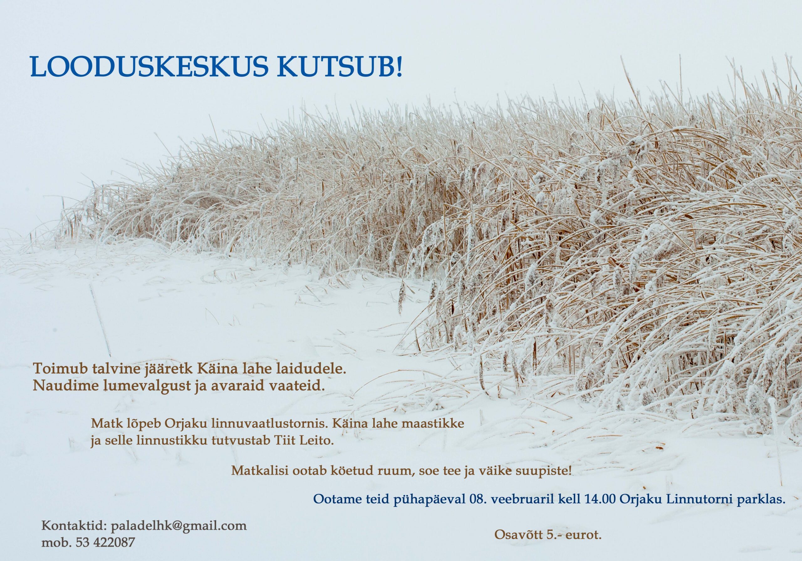 Looduskeskus kutsub jääretkele Käina lahe laidudele!