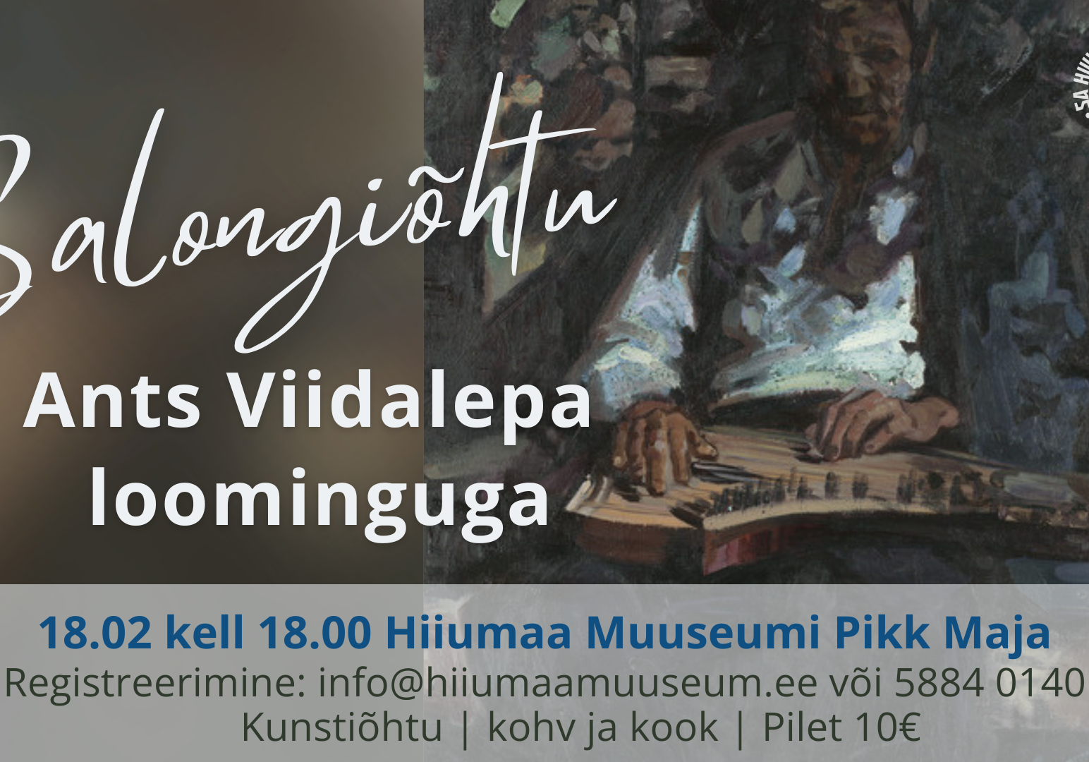 Salongiõhtu Ants Viidalepa loominguga Pikas Majas