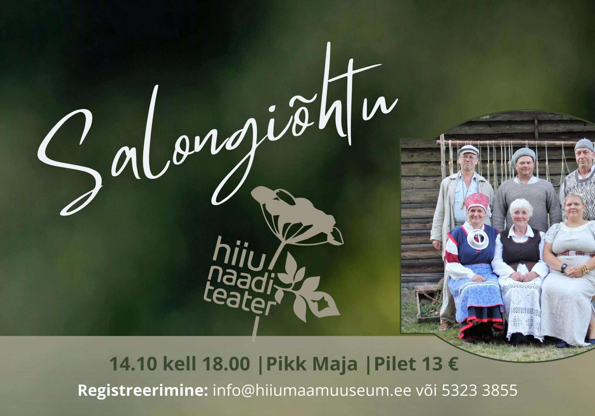 Salongiõhtu Hiiu Naaditeater 14.10.2026