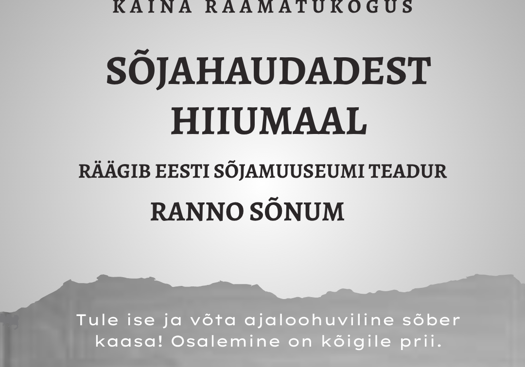 Sõjahaudadest Hiiumaal räägib Eesti Sõjamuuseumi teadur Ranno Sõnum