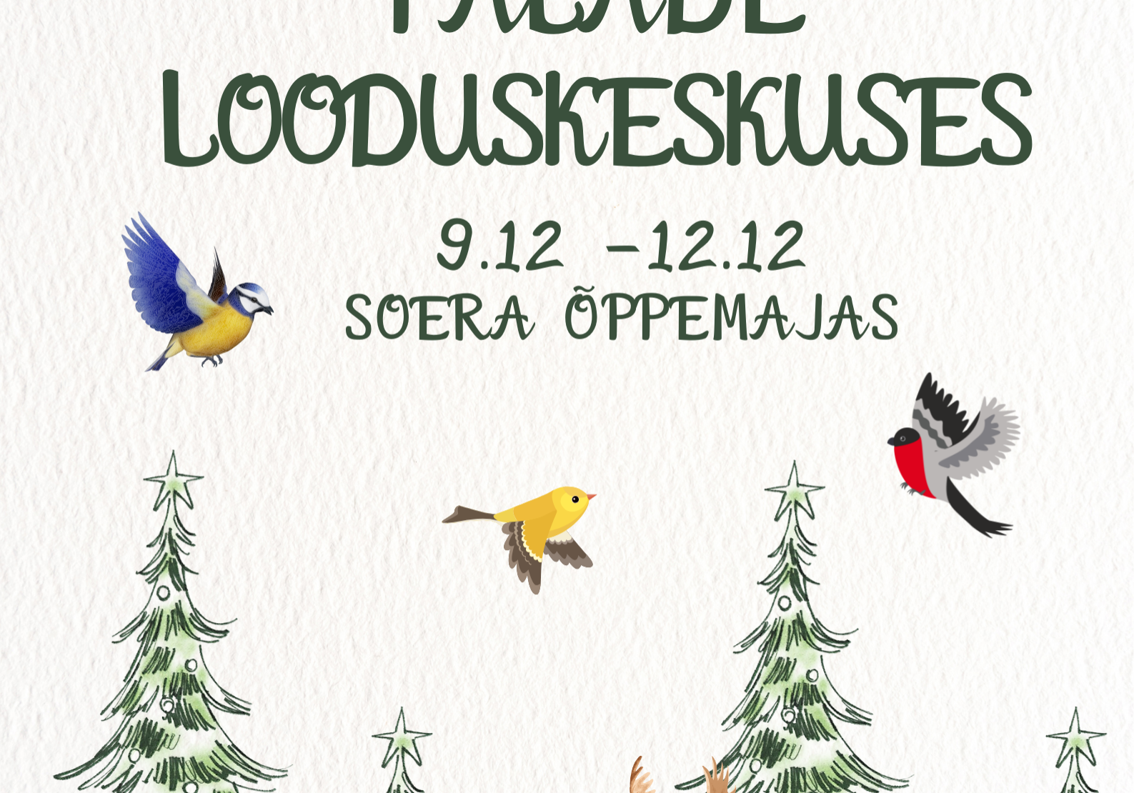 Jõulutoad Palade looduskeskuses