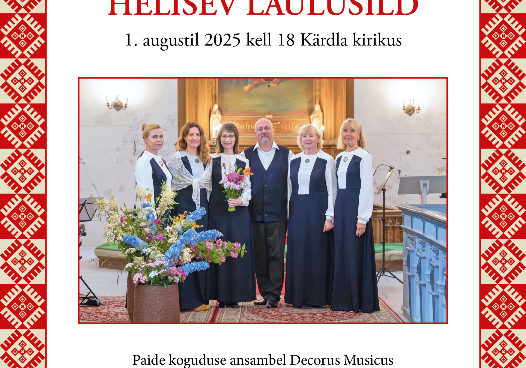 "Helisev laulusild" - Paide koguduse ansambel Decorus Musicus