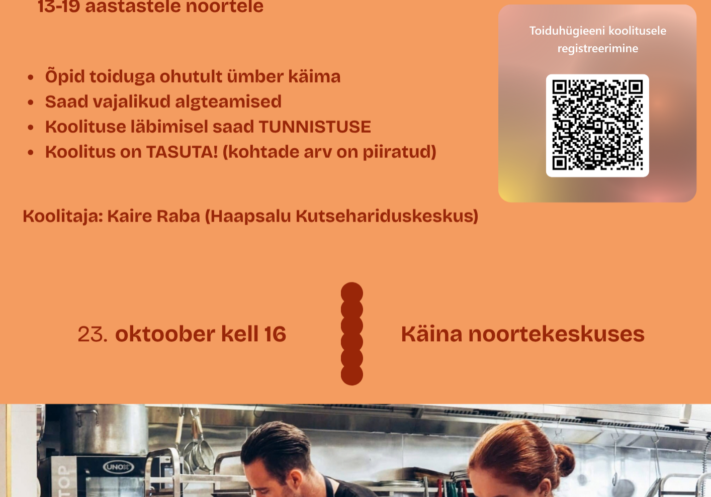 Toiduhügieeni koolituse plakat