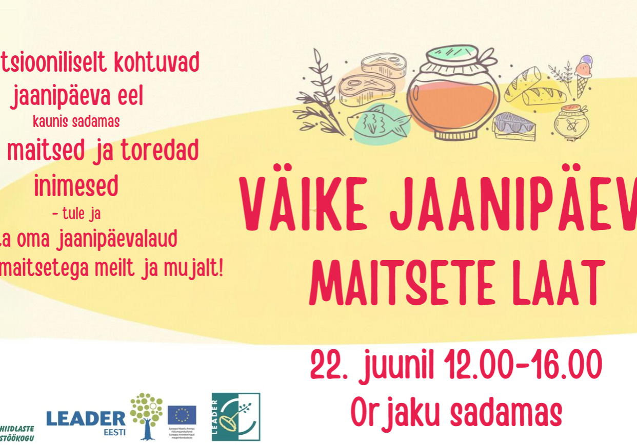 UUS_2024_Väike Jaanipäeva Maitsete laat_FB_Event_Cover