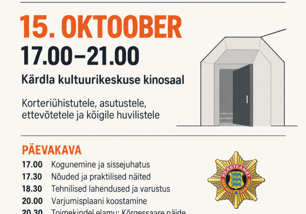 Varjumiskohtade ja varjumisplaanide infopäev