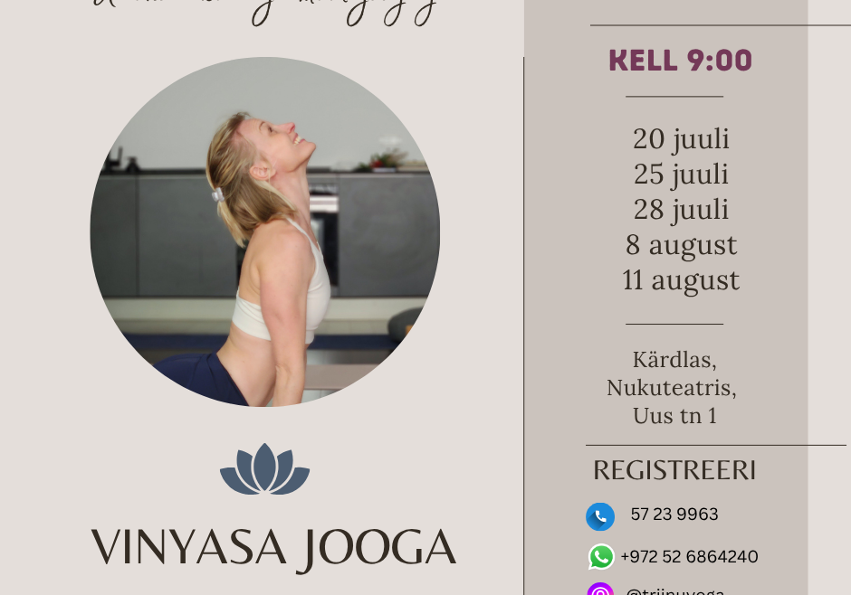 Vinyasa jooga Kärdlas