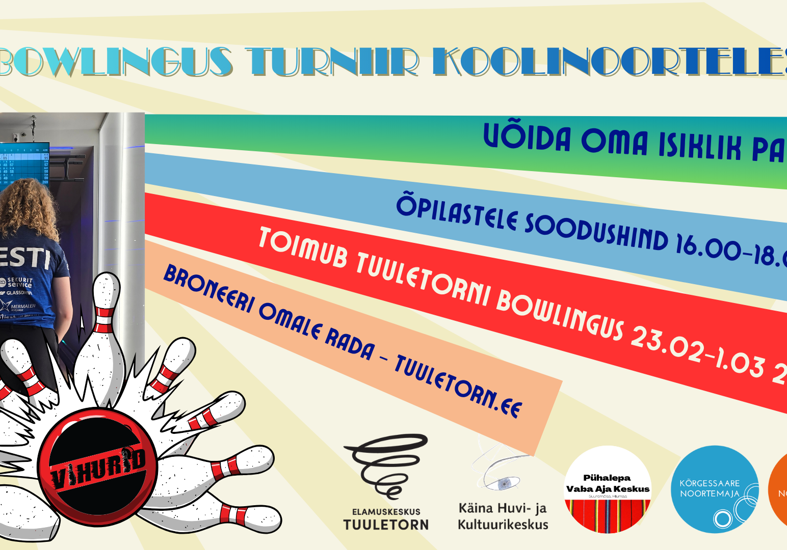 Bowlingu turniir koolinoortele!