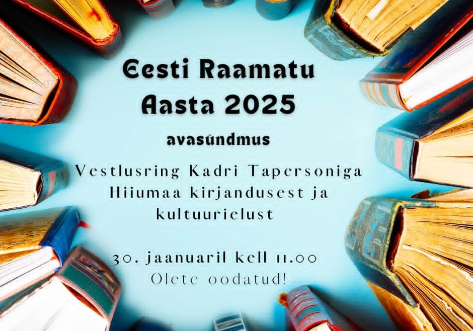 Eesti Raamatu Aasta 2025 avasündmus Emmaste Raamatukogus