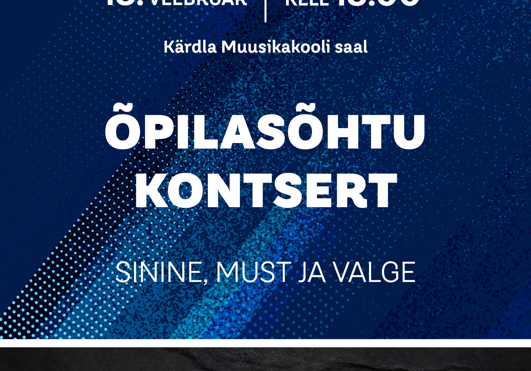 Sinine, must ja valge